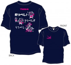 打つべし3Tシャツ“ネイビー：ホワイト×濃ピンク”