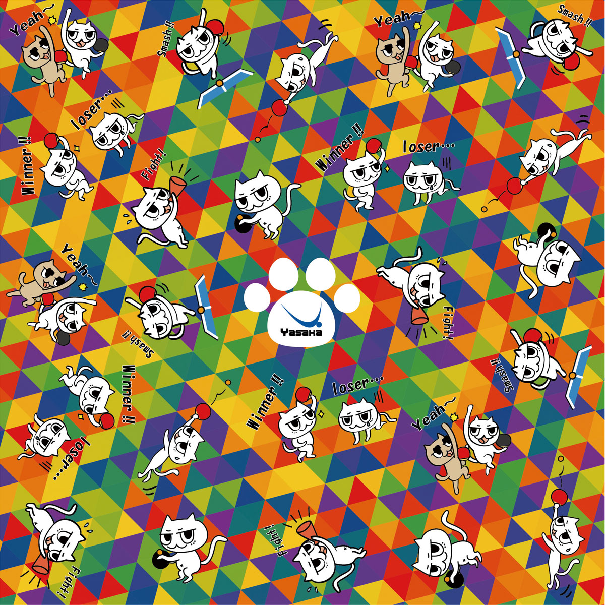 にゃんこカラーシートトライアングル