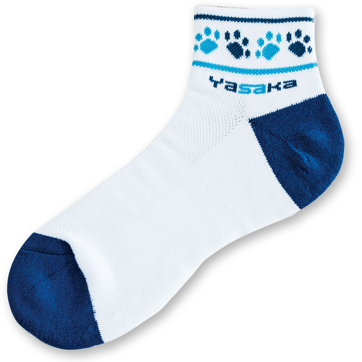 にゃんこYソックス2 ネイビー×マゼンタ（Ｌ）